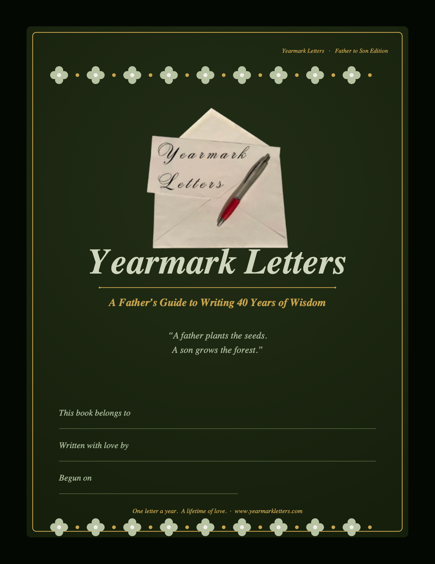 Yearmark Letters: Father to Son Edition