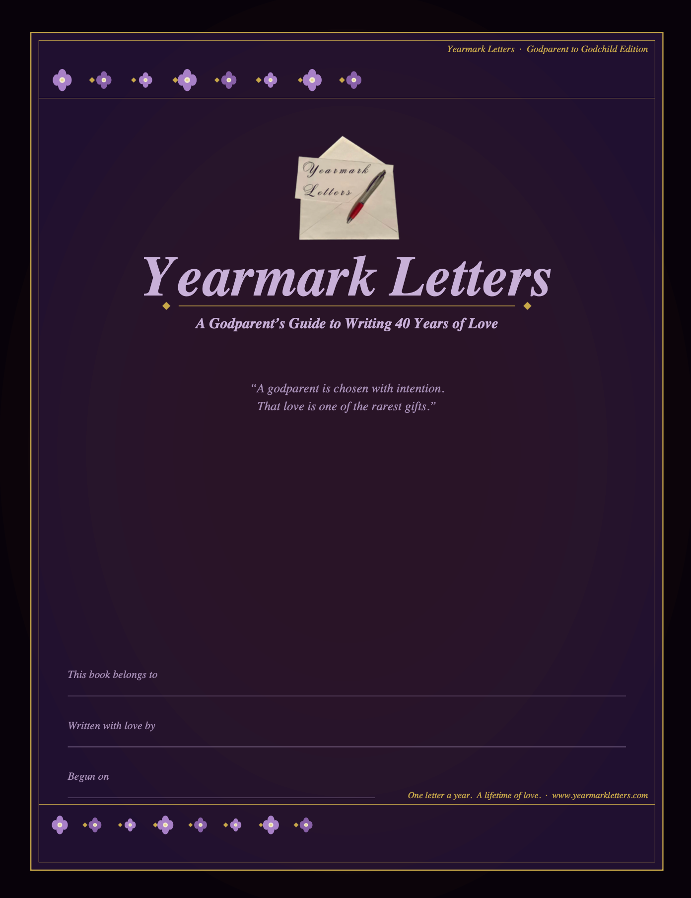 Yearmark Letters: Godparent to Godchild Edition