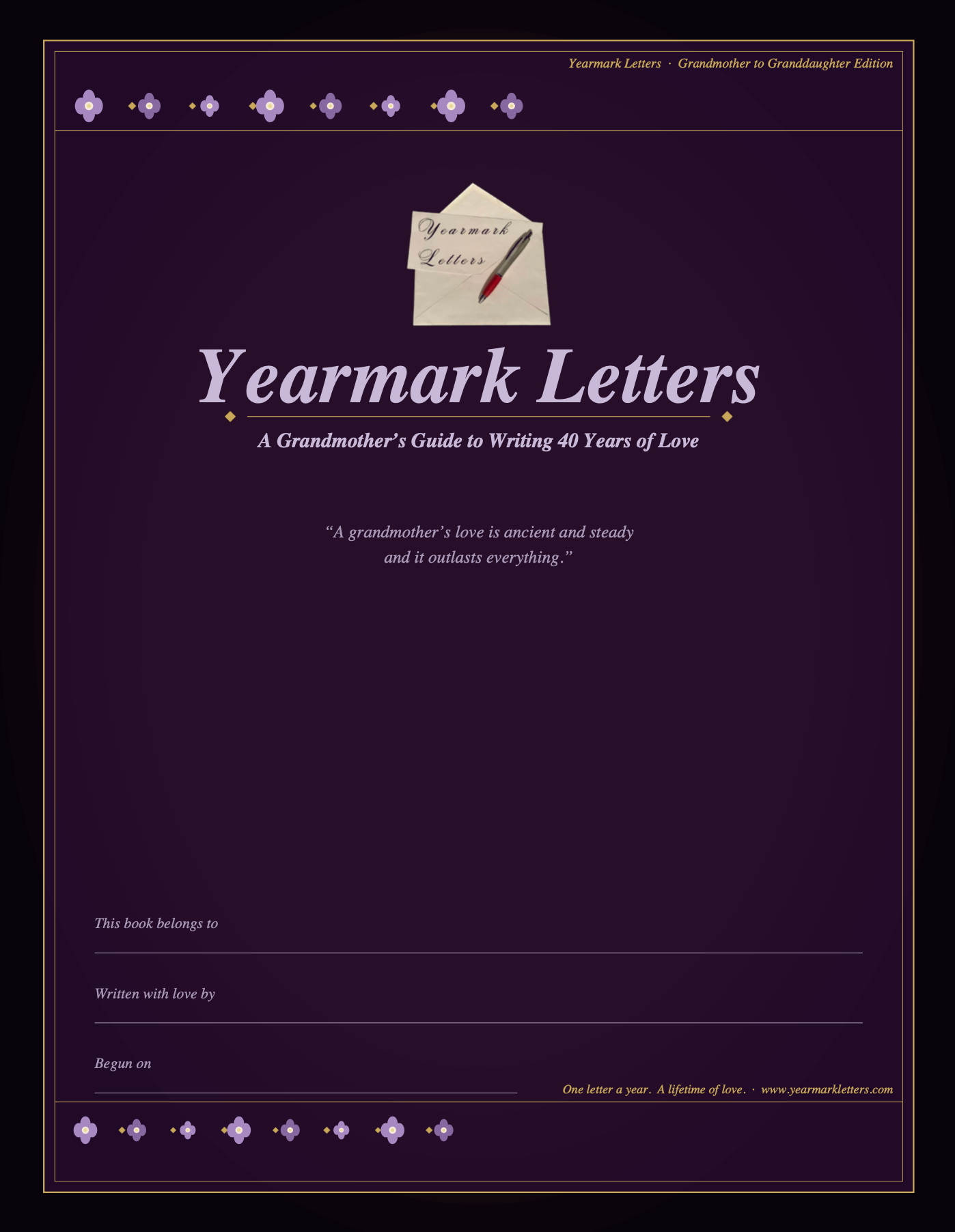 Yearmark Letters: Grandmother to Granddaughter Edition