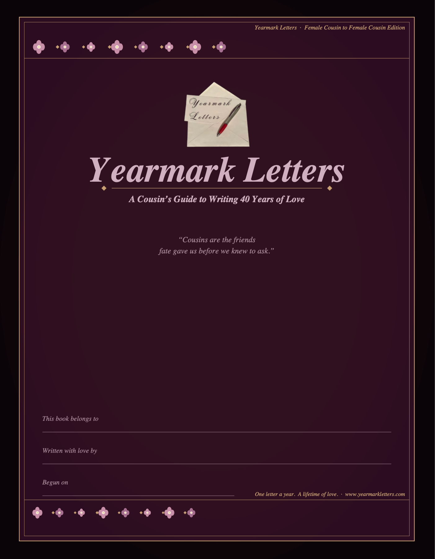 Yearmark Letters: Female Cousin to Female Cousin