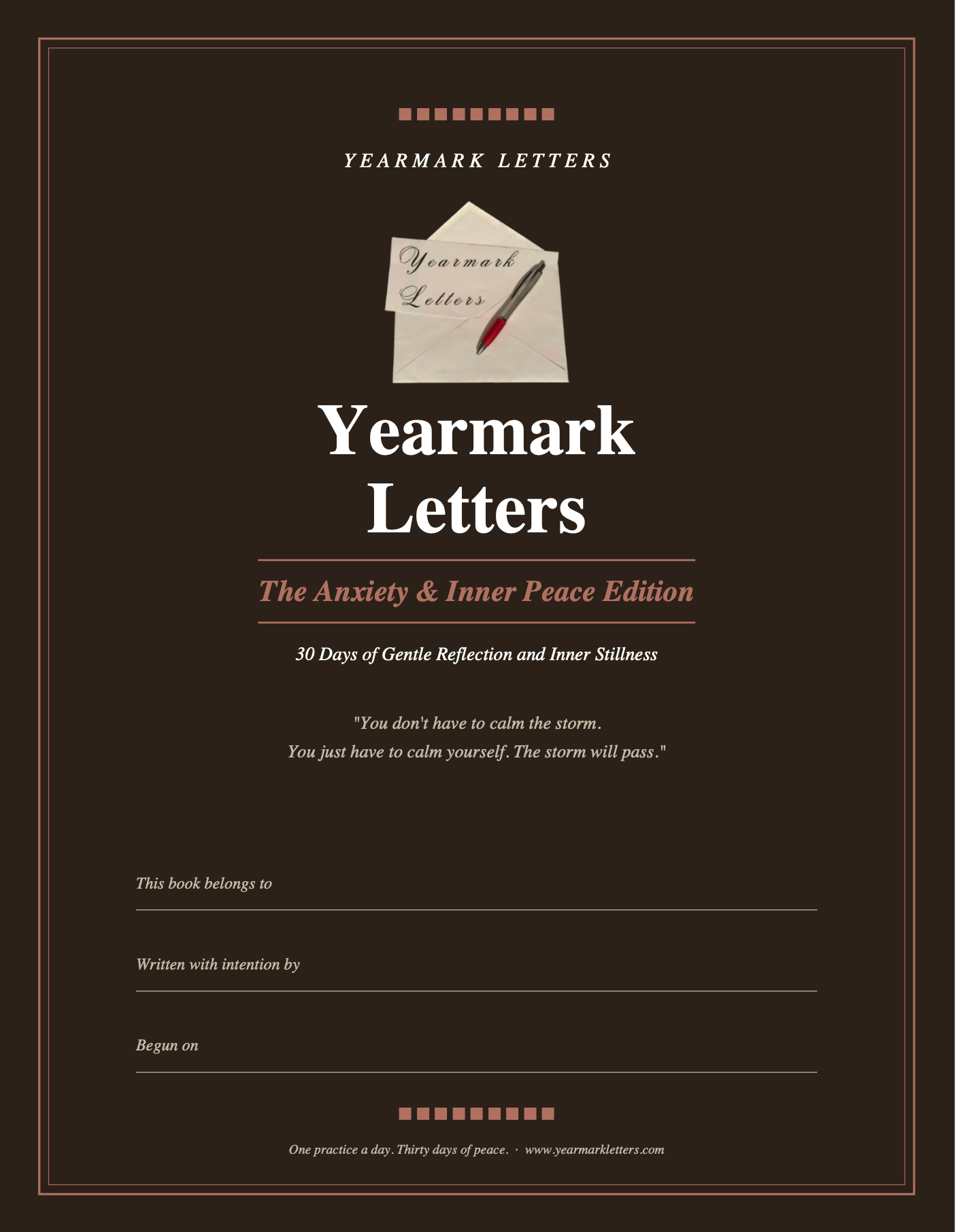 Yearmark Letters: The Anxiety & Inner Peace Edition