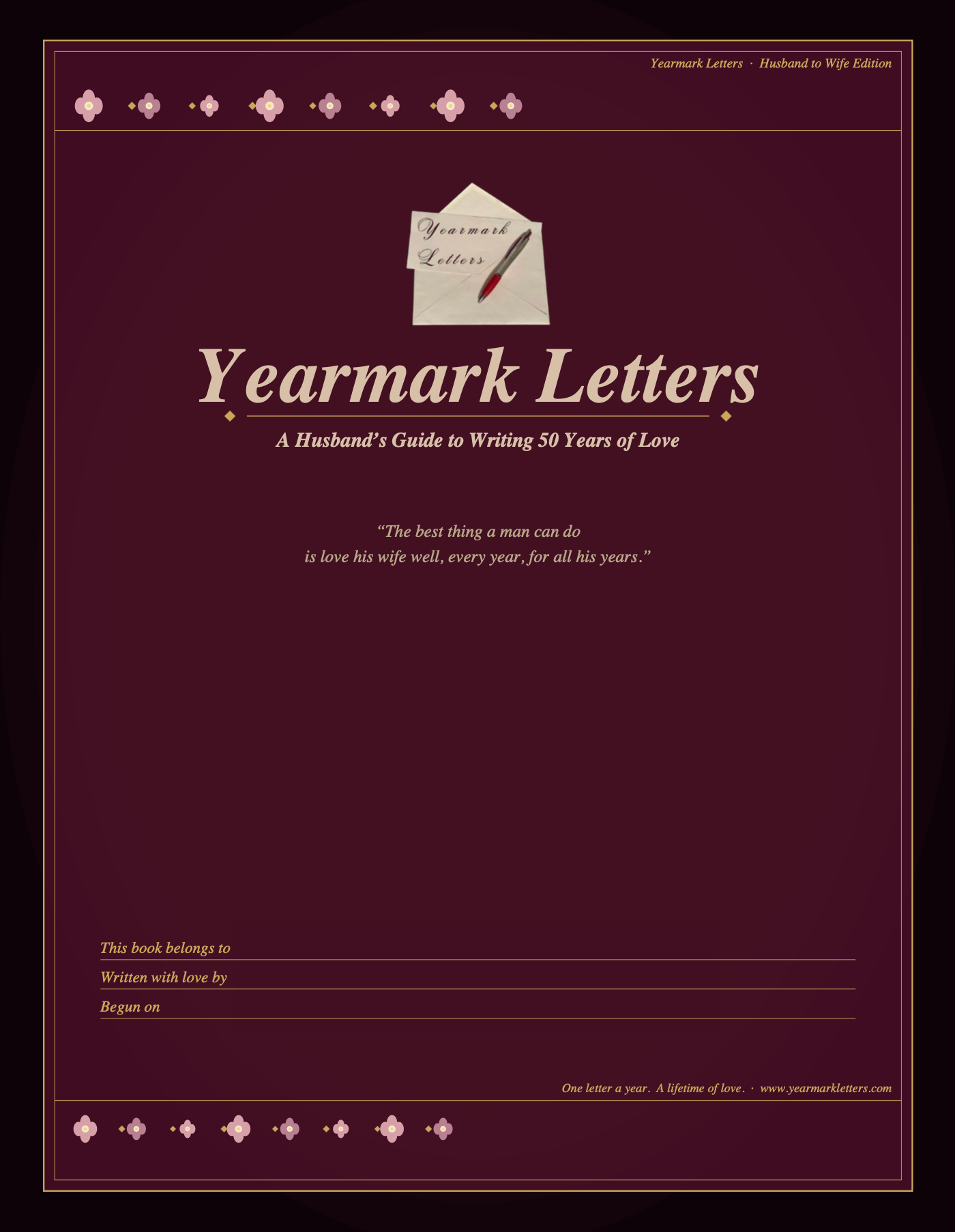 Yearmark Letters: Husband to Wife Edition